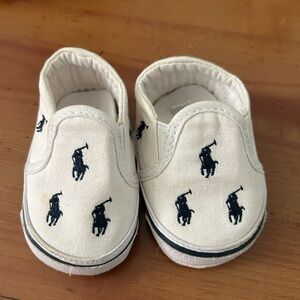 Polo by Ralph Lauren Infant Cream Slip-On Shoes
